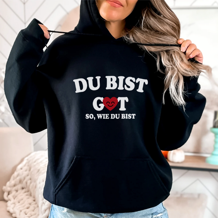Wertvoll Du™ Genug Kapuzenpullover